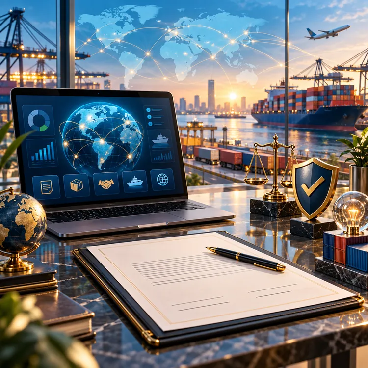 Decorative Atlas trade and sourcing artwork
